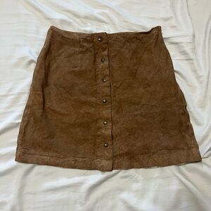 Massimo Dutti Brown Mini Skirt